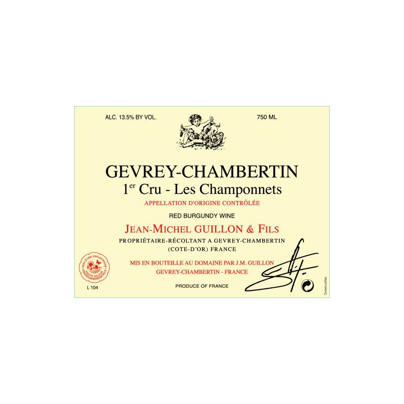 Jean-Michel GUILLON & Fils, Gevrey-Chambertin 1er Cru Les Champonnets AC