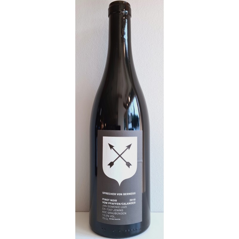 SPRECHER VON BERNEGG, Pfaffen+Calander, Pinot Noir Jenins, Graubünden AOC, BIO Demeter, (Parker 94/100)